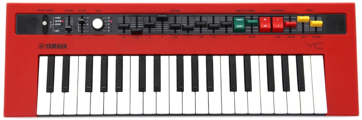 Yamaha analoogsüntesaator Reface YC, punane