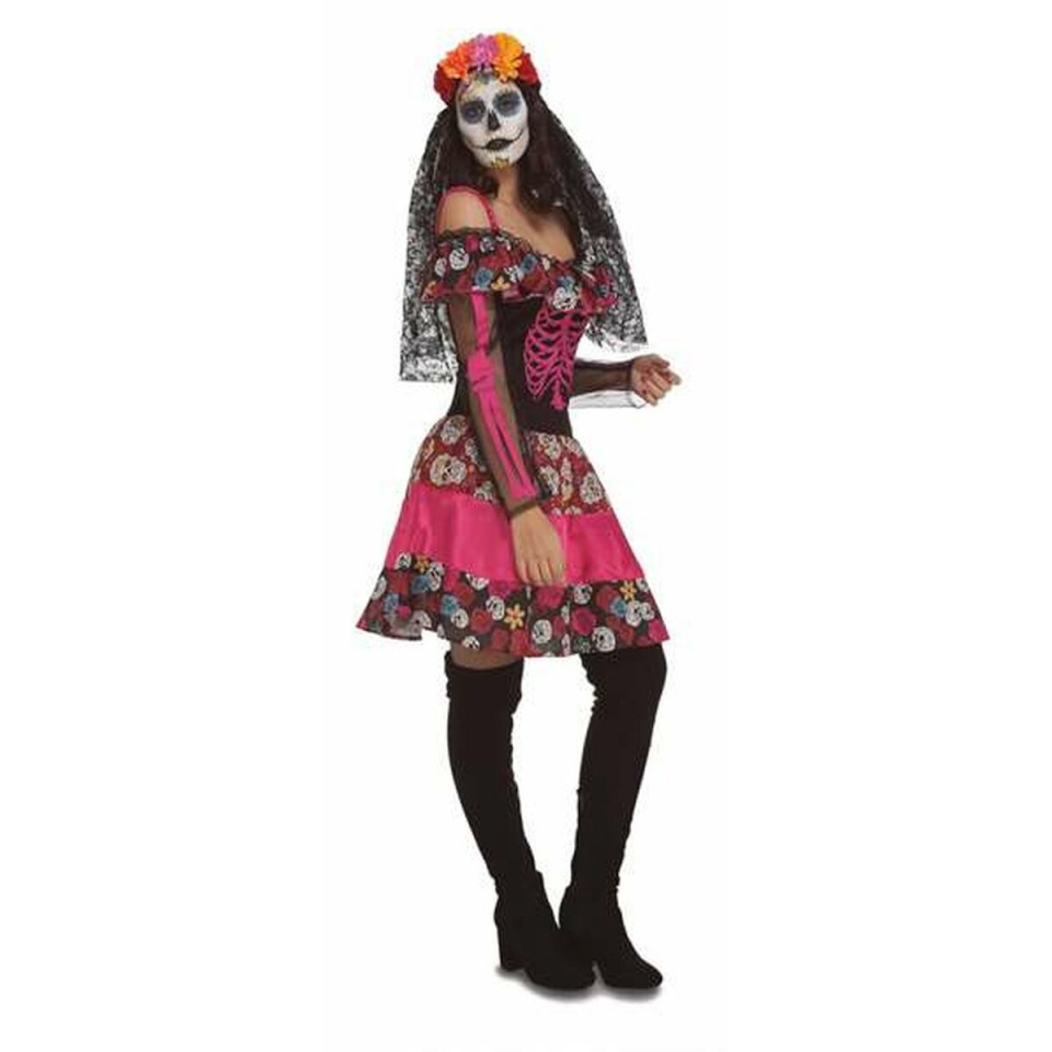 Maskeraadi kostüüm täiskasvanutele Day of the Dead (1 Tükid, osad) XL