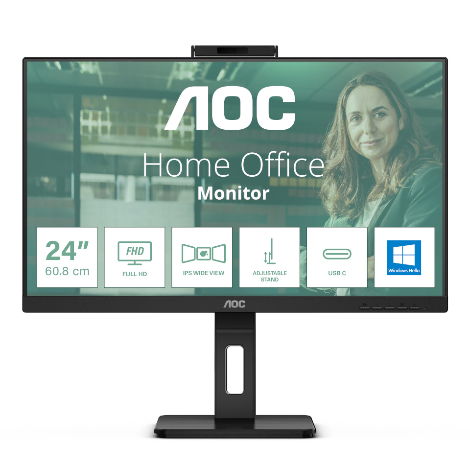 AOC monitor 24P3CW 23.8" Full HD LED, must