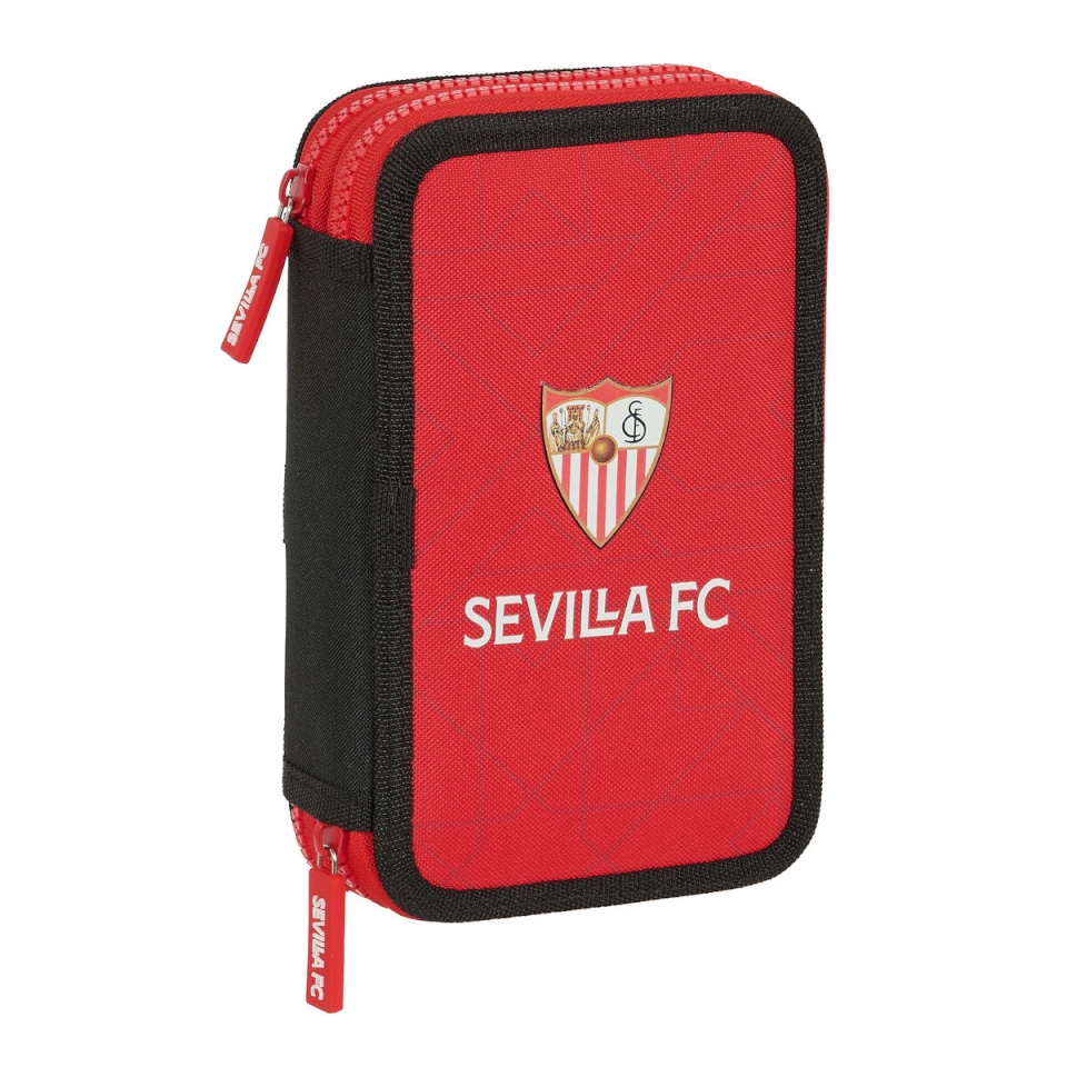 Sevilla Fútbol Club kahe sahtliga pinal must punane 12.5x19.5x4cm 28-osaline