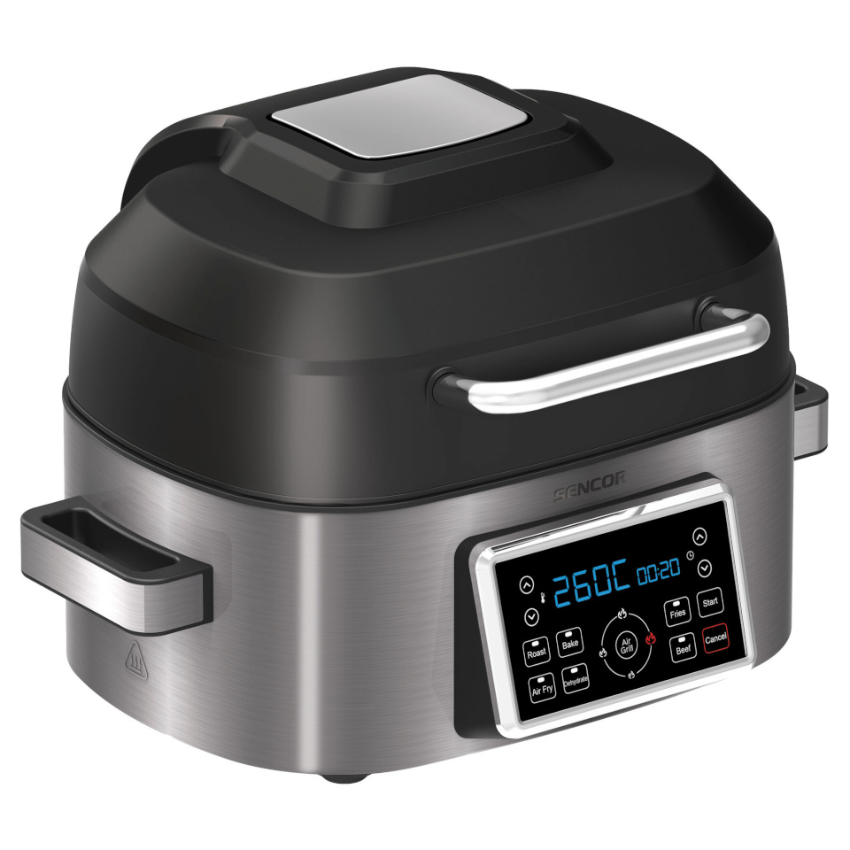 Sencor multiküpsetaja SBG8900SS Multifunctional Hot Air Grill, must/roostevaba teras