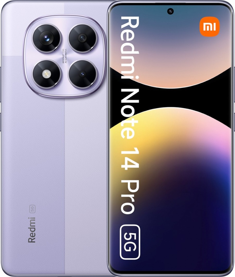 Xiaomi mobiiltelefon Redmi Note 14 Pro 5G 12/512GB Lavander lilla