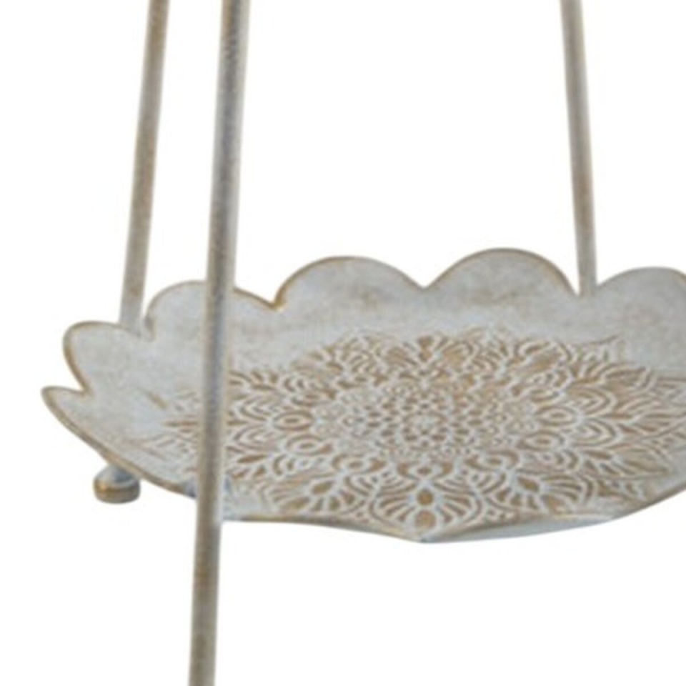 Home ESPRIT Suupistete alus valge kuldne Araablane