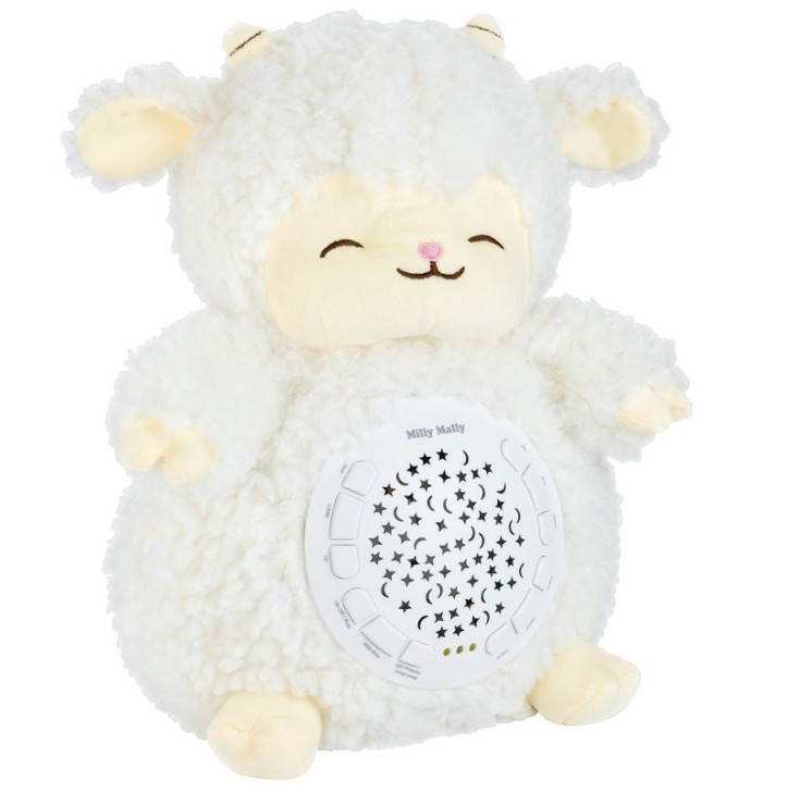 Milly Mally öölamp Sheep projektor Plush Toy
