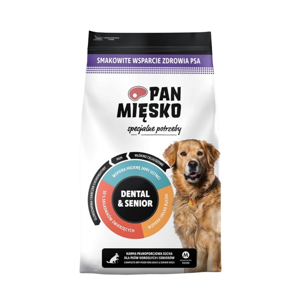 Country Farm kuivtoit koerale PAN MIĘSKO Specjalne potrzeby Dental & Senior Beef with turkey M - Dry Dog Food- 50g