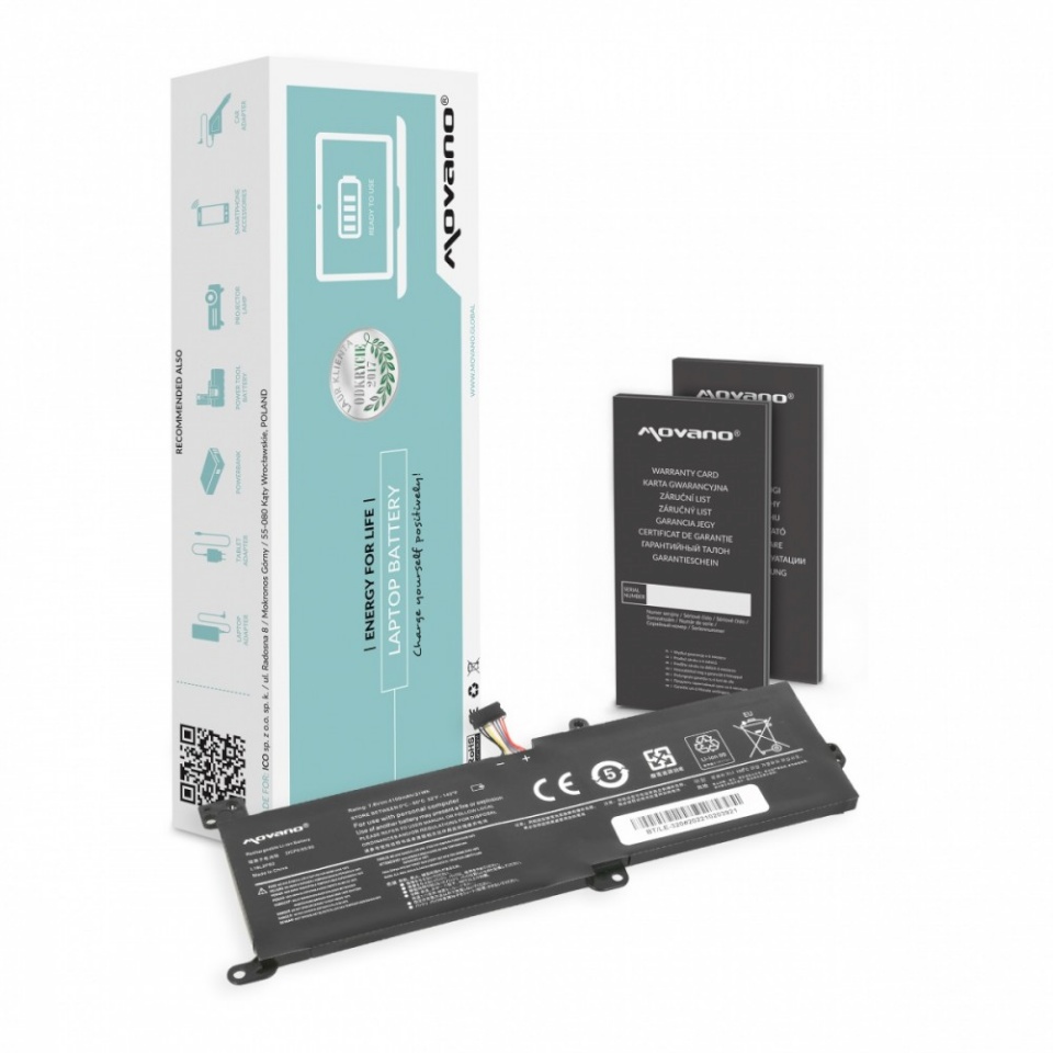 Movano sülearvuti aku L16L2PB2 for Lenovo IdeaPad 320 - 4100 mAh (31 Wh)