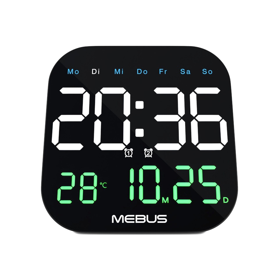Mebus 19855 Quarz-Wanduhr digital