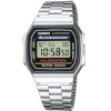 Casio unisex kell A168W-1 must Hõbedane (Ø 36 mm)