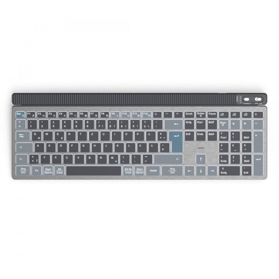 Hama klaviatuur Wk-750 multi device Keyboard must