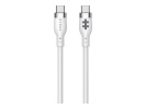 Hyper 1.5m Silicone USB-C to USB-C 60W Charging Cable - valge |