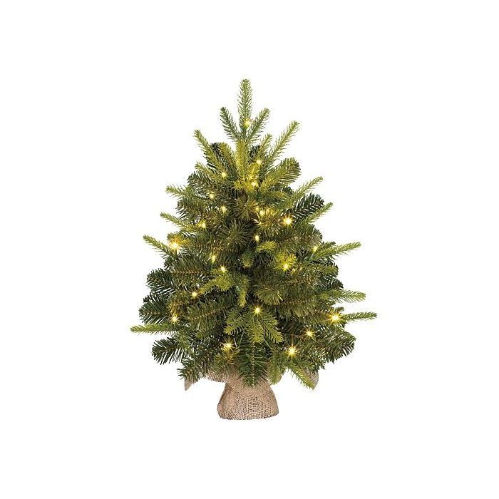 Mica jõulupuu Grimshaw Mini Christmas Tree with LED Lights, roheline, soe valge