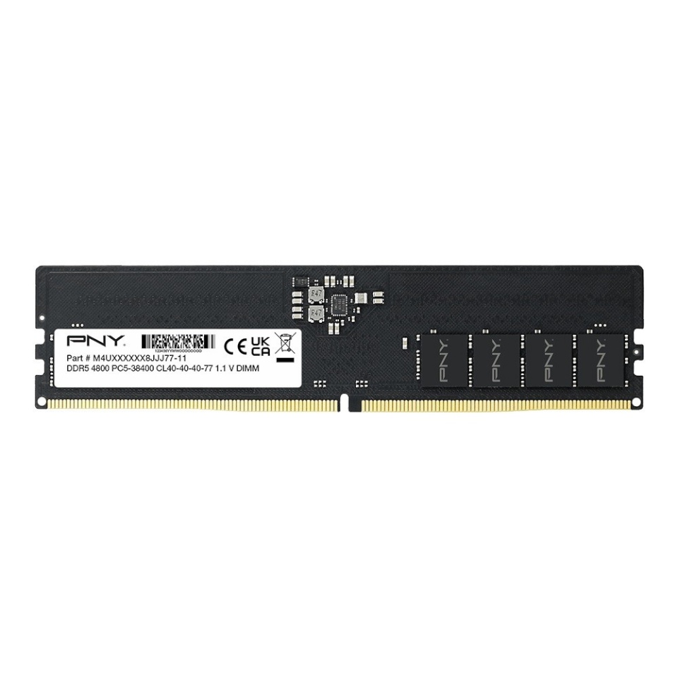 Pny mälu Memory 8GB DDR5 4800MHz BULK MD8GSD54800MHz Black