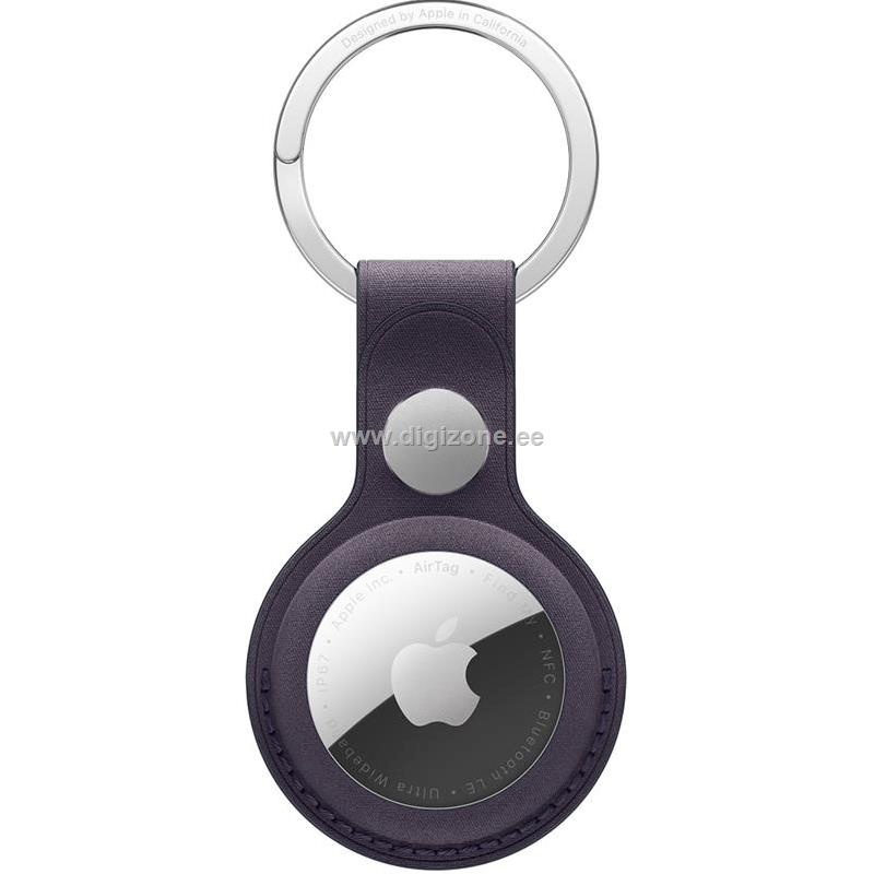 Apple AirTag FineWoven Key Ring, Midnight Purple