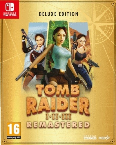 Nintendo Switch mäng Tomb Raider I-III Remastered Lara Croft: Deluxe Edition