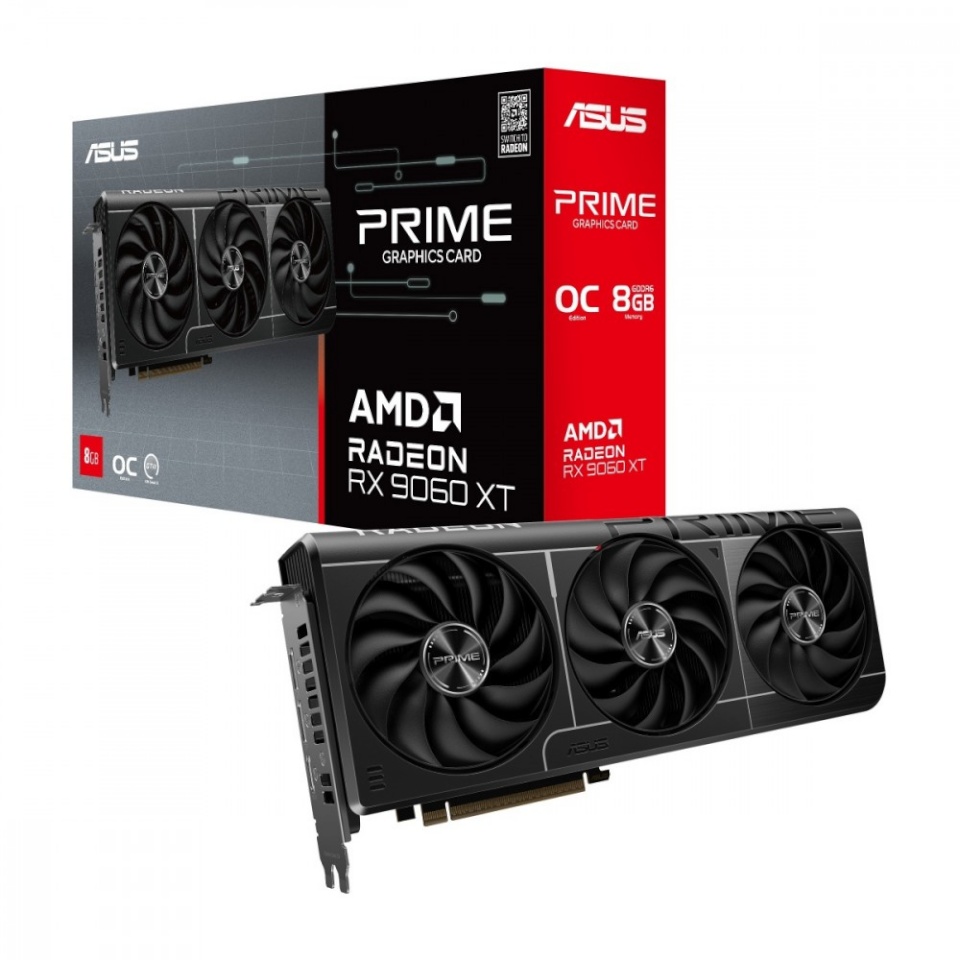 ASUS videokaart Radeon Prime RX 9060 XT 8GB GDDR6 OC