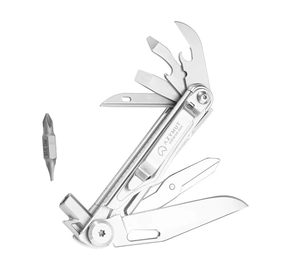 AZYMUT multitööriist AZIMUTH GIEWON EDC MULTITOOL - 8 TOOLS + HOLSTER