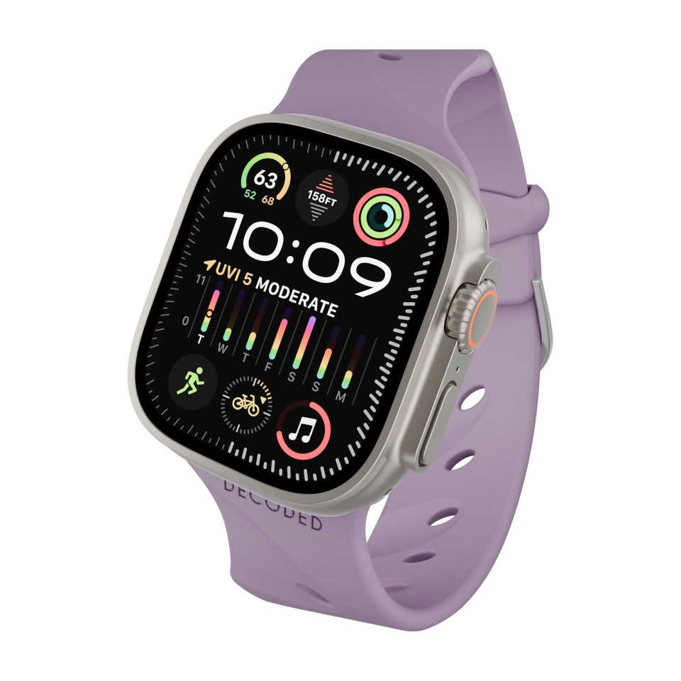 Decoded kellarihm Silicone Ares Splice Strap 44/46/49mm lilla Haze