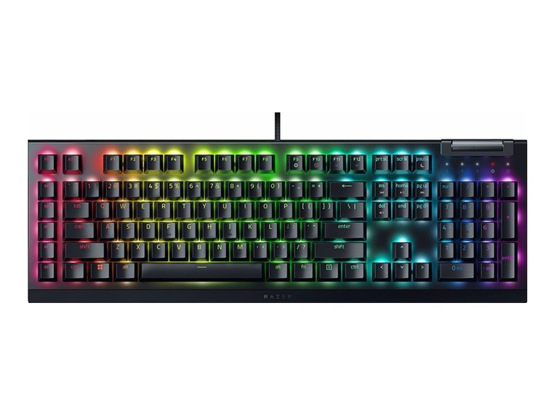 Razer klaviatuur BlackWidow V4 X Mechanical Gaming Keyboard, roheline Switch, US Layout, Wired, must