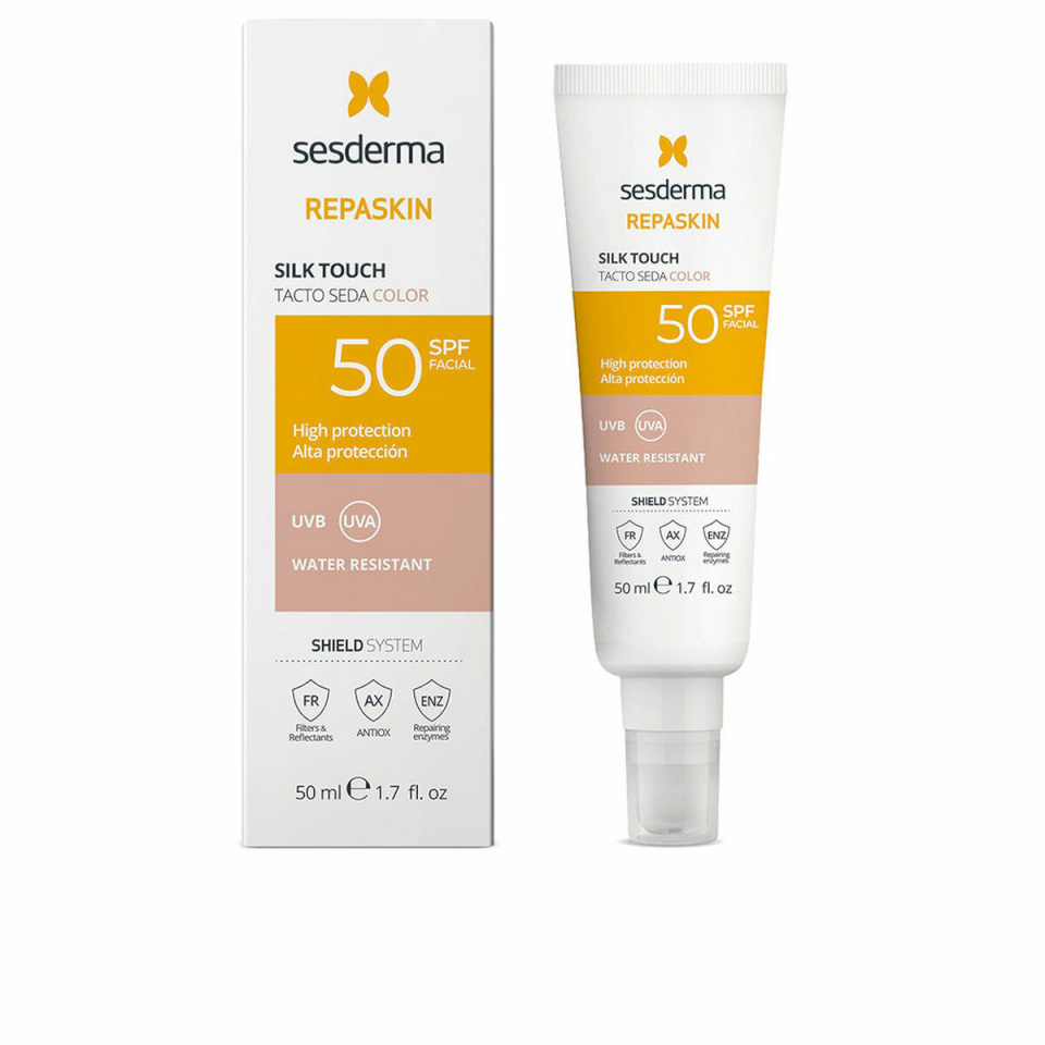 Sesderma Päikesekaitse koos Värviga REPASKIN Spf 50 50ml Siidine