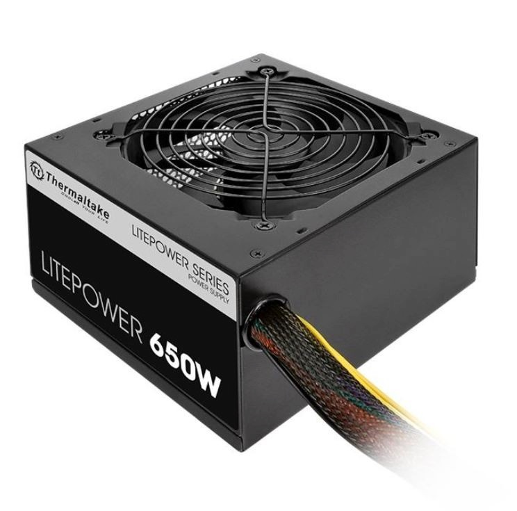 Thermaltake toiteplokk Litepower II must 650W (Active PFC, 2xPEG, 120mm, Single Rail)