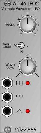 Doepfer A-146 madalsageduslik ostsillaator 2 LFO Eurorack moodul