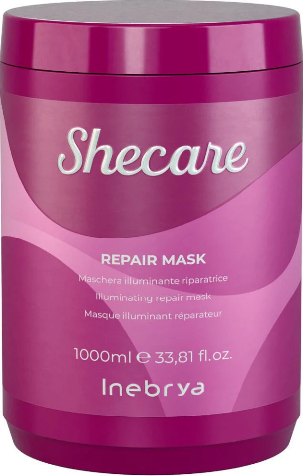 Inebrya juuksemask SheCare Repair Mask 1000ml, naistele
