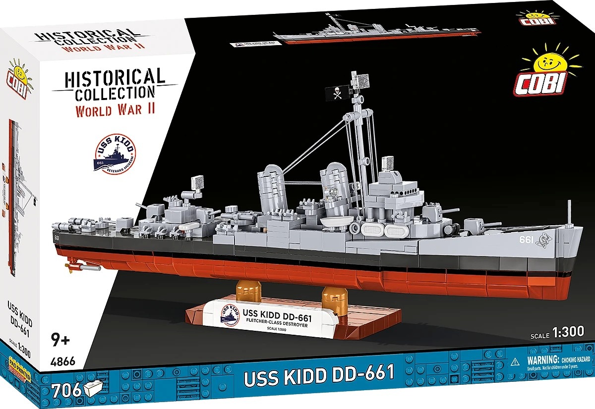 Cobi klotsid Bricks USS Kidd DD-661