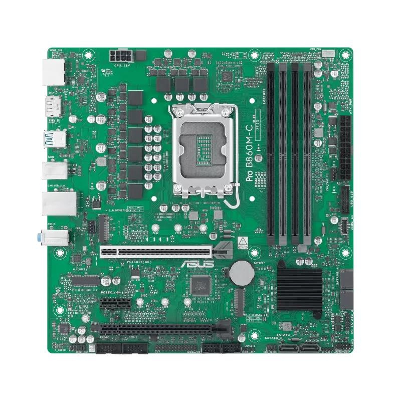 Asus emaplaat intel B860 LGA 1851 (socket V1) micro ATX ram Ddr5-sdram 4xslots 2xnumber Of M.2 (m) Slots prob860m-c-csm