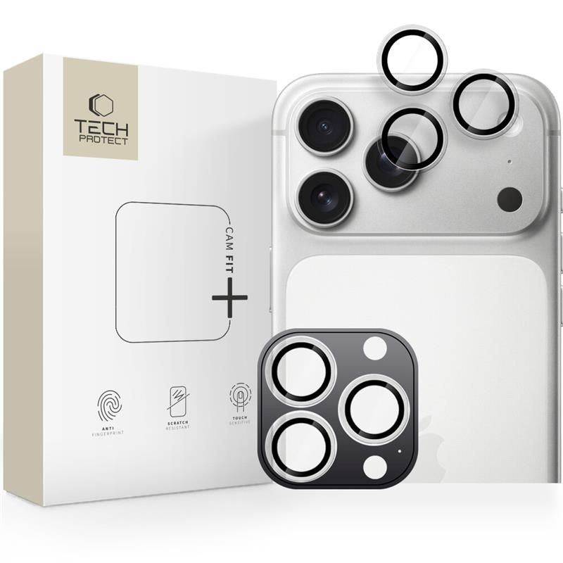 OSŁONA APARATU Tech-Protect CAMRING FIT+ iPhone 14 Pro / Max / 15 Pro / Max / 16 Pro / Max / 17 Pro / Max CLEAR