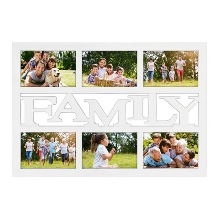 Hama galerii pildiraam Budapest-family 6fach 10x15 cm valge Galerie-Rahmen aus Kunststoff