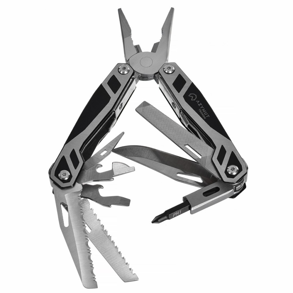 AZYMUT multitööriist Multitool Trohon - 12 tools + 8 bits + holster (H-P2010121)