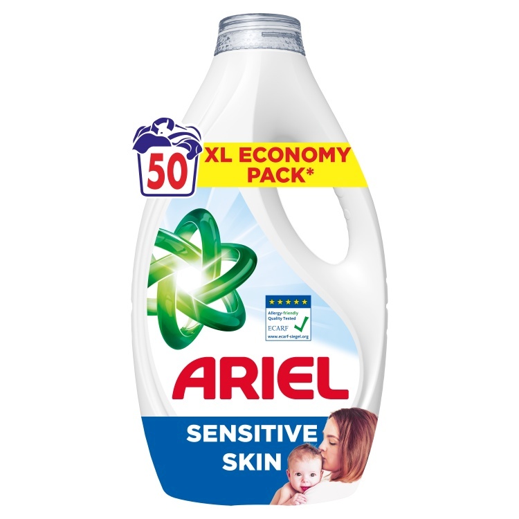 Ariel Sensitive pesugeel, 2.25L, 50 pesukorda
