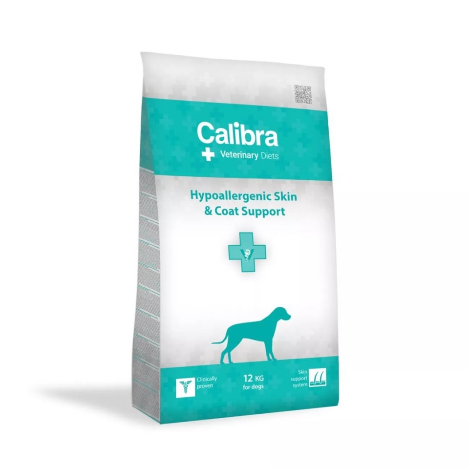 Calibra kuivtoit koerale Veterinary Diets Dog Hypoallergenic Skin & Coat Support, 12kg