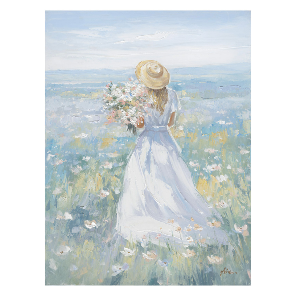 H4Y õlimaal 90x120cm, naine aasal