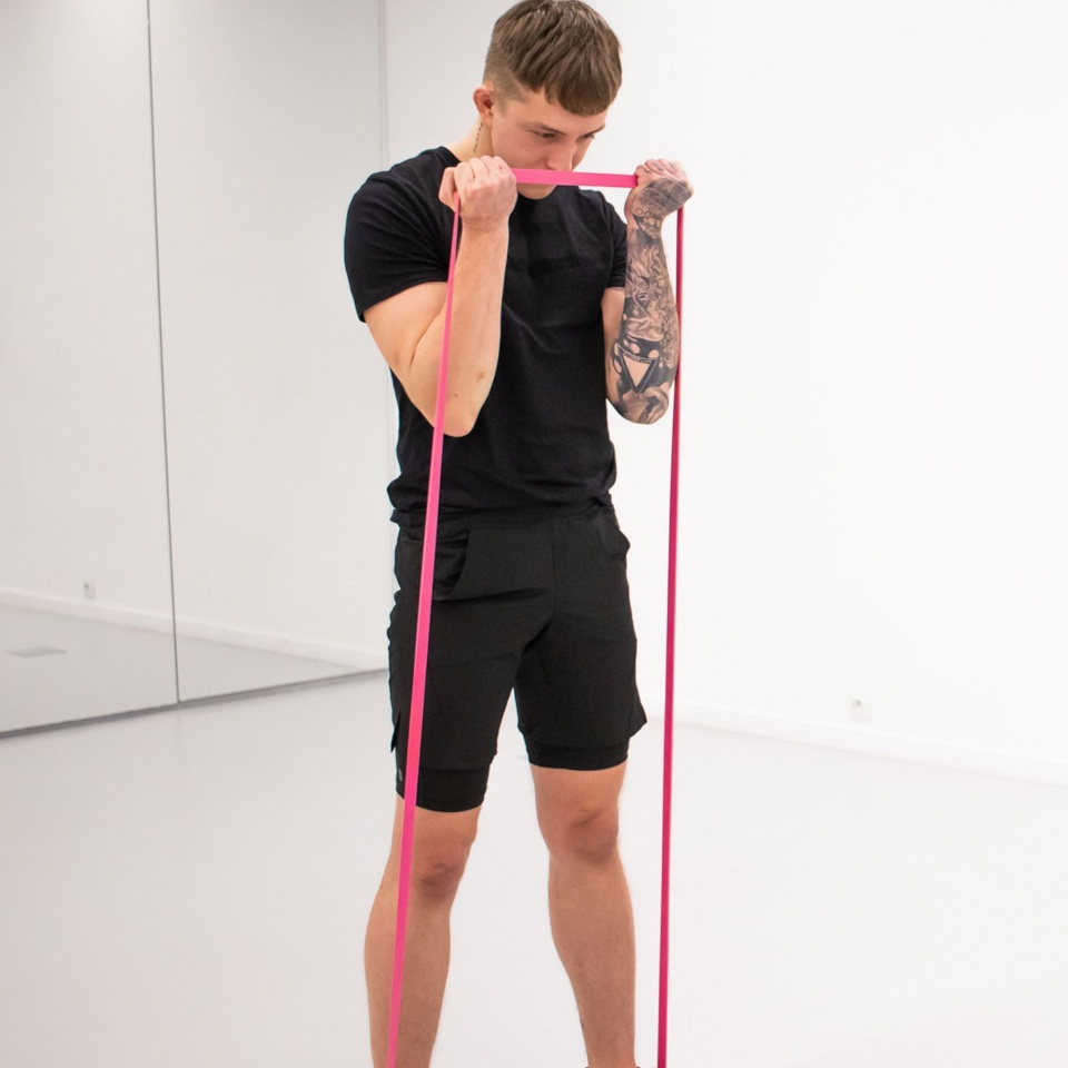 Yellow Sport tõmbekumm Power Band kerge/roosa