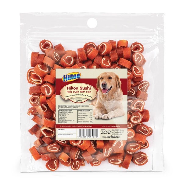 Hilton maius koerale Sandwich Pieces with Rabbit and Fish, 500 g