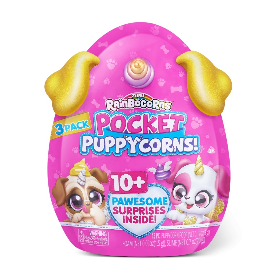 Rainbocorns figuur koos tarvikutega Pocket Puppycorn, 1 seeria 10 tarvikud, 9284