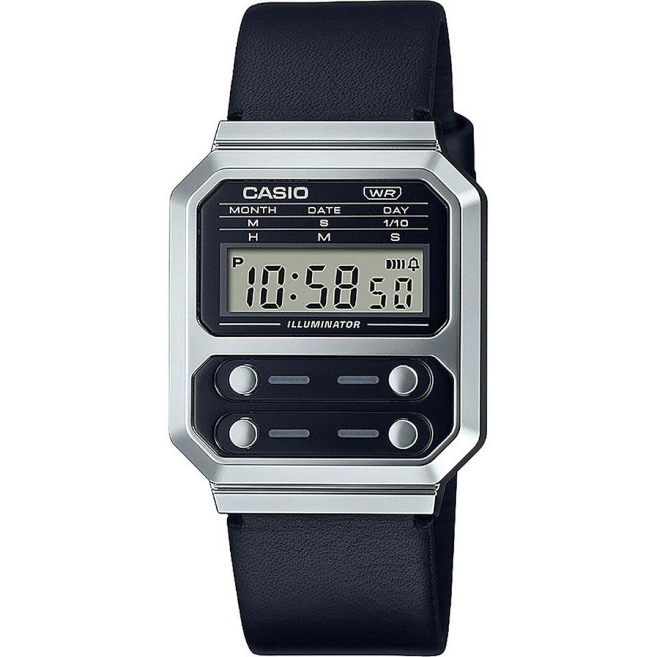 Casio unisex kell F100 TRIBUTE - STEEL / BLACK ***SPECIAL PRICE*** (Ø 40mm)