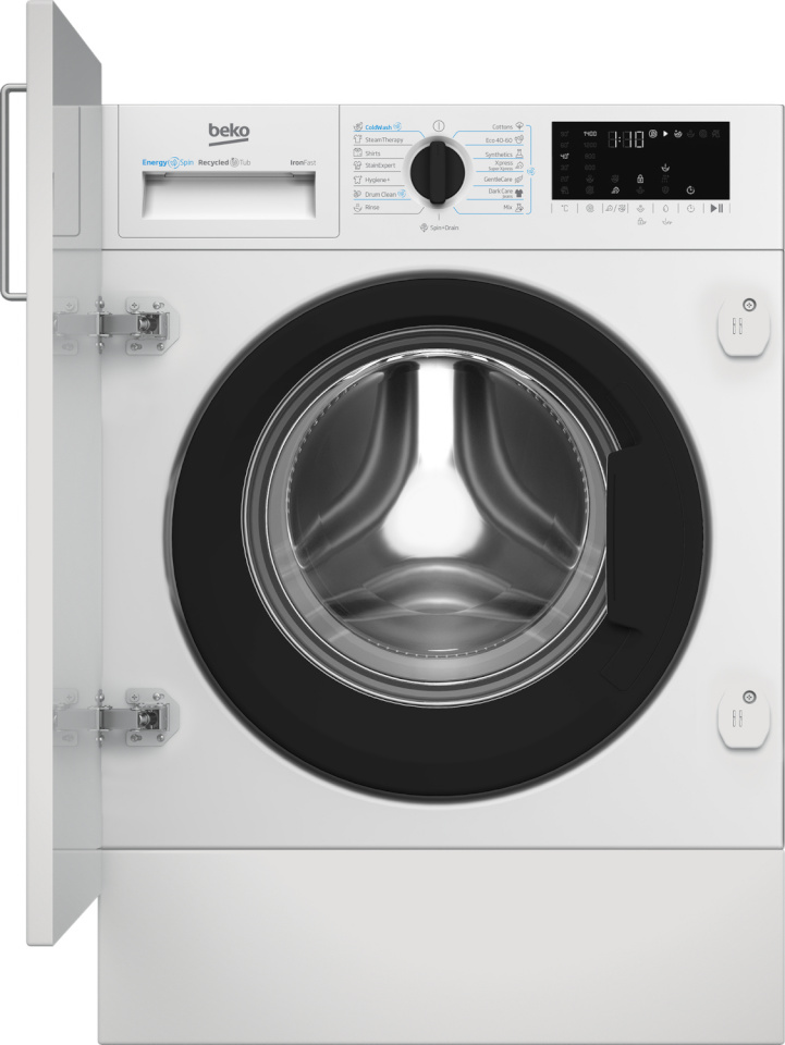 Beko integreeritav pesumasin B3WBT691415W Washing Machine, 9kg, 1400 p/min, valge