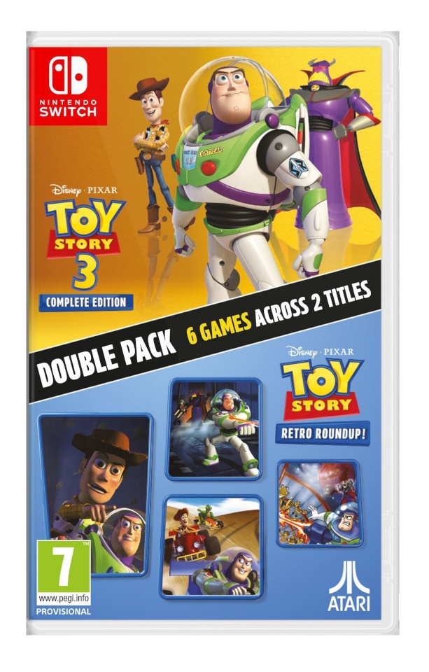 Toy Story: Retro Roundup! + Toy Story 3 täisväljaande topeltpakend Switchi mäng