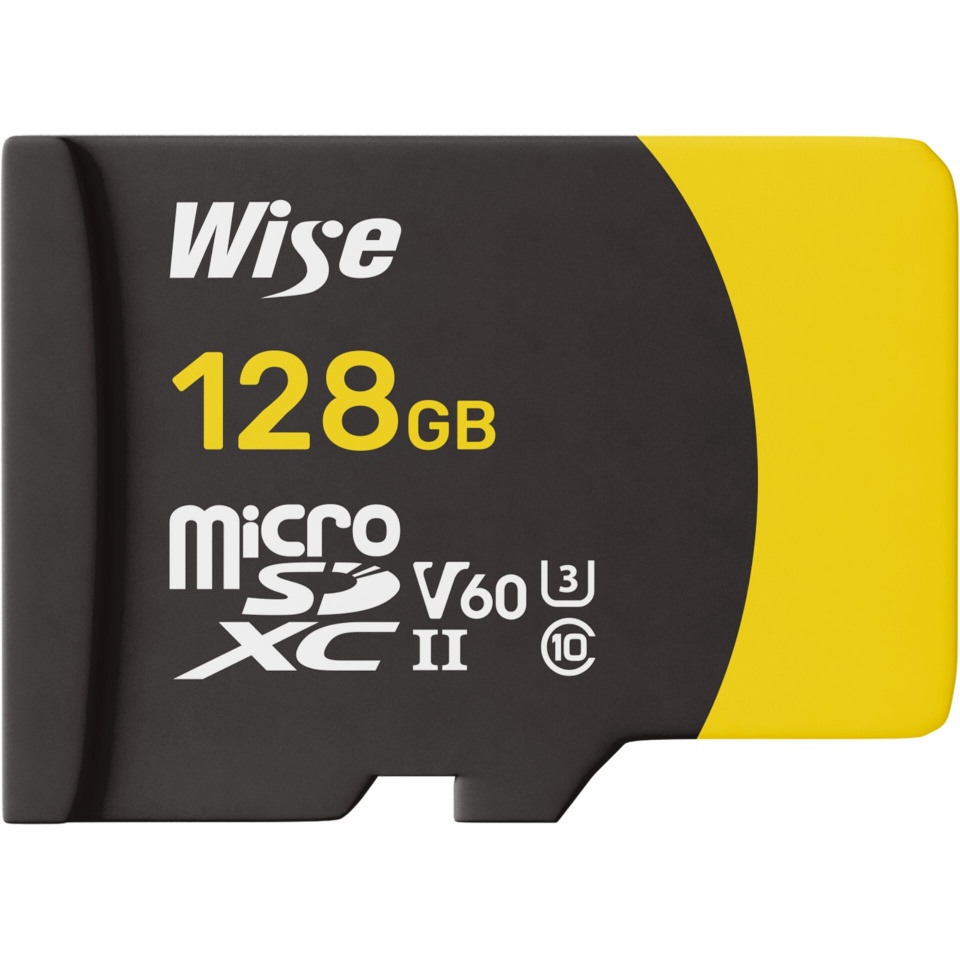 Wise mälukaart microSDXC UHS-II V60 128GB R:290MBs / W:100MBs WI-MSD-S128