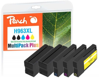 Peach tindikassett HP Nr.963XL MultiPack Plus OEM reset 2xb,c,m,y remanufactured