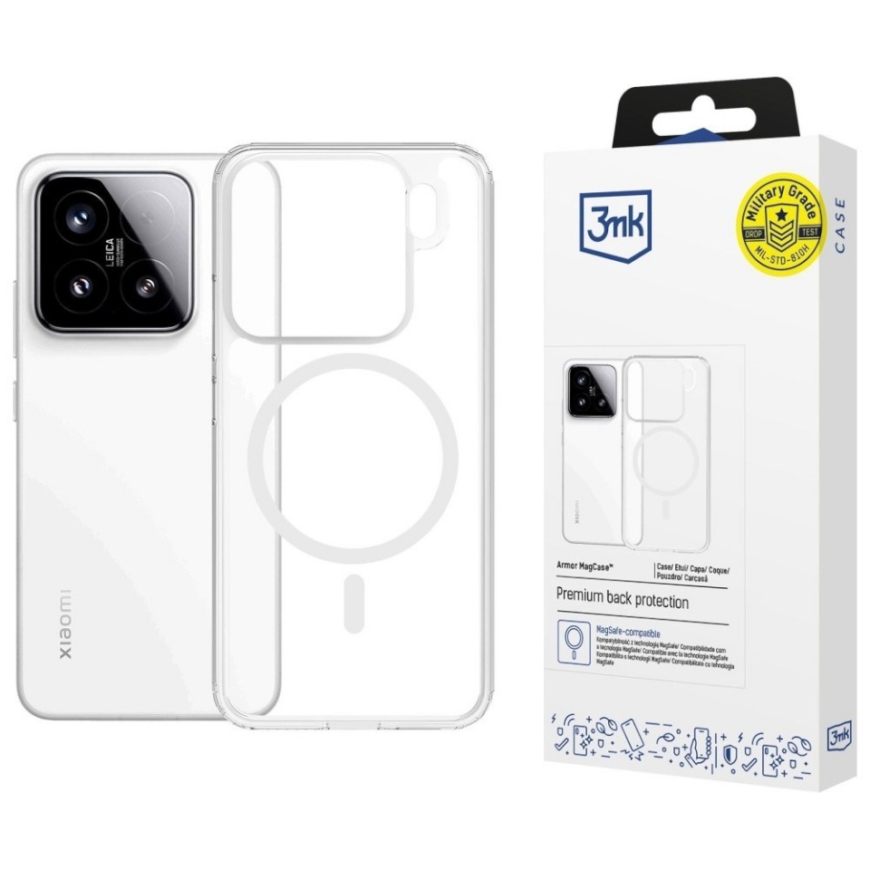 3mk kaitsekest Armor Mag Xiaomi 15 MagSafe clear