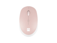 Natec hiir Mouse Harrier 2, Wireless, valge/roosa, Bluetooth