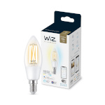 WiZ nutipirn Smart Lamp, E14, Wi-Fi, 2700-6500 K, 470 lm, clear glass, tunable white 