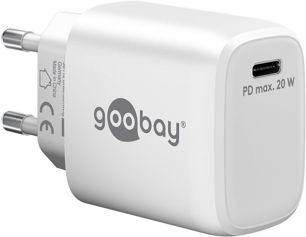 65406 Goobay USB-C PD GaN Fast Charger (20 W)
