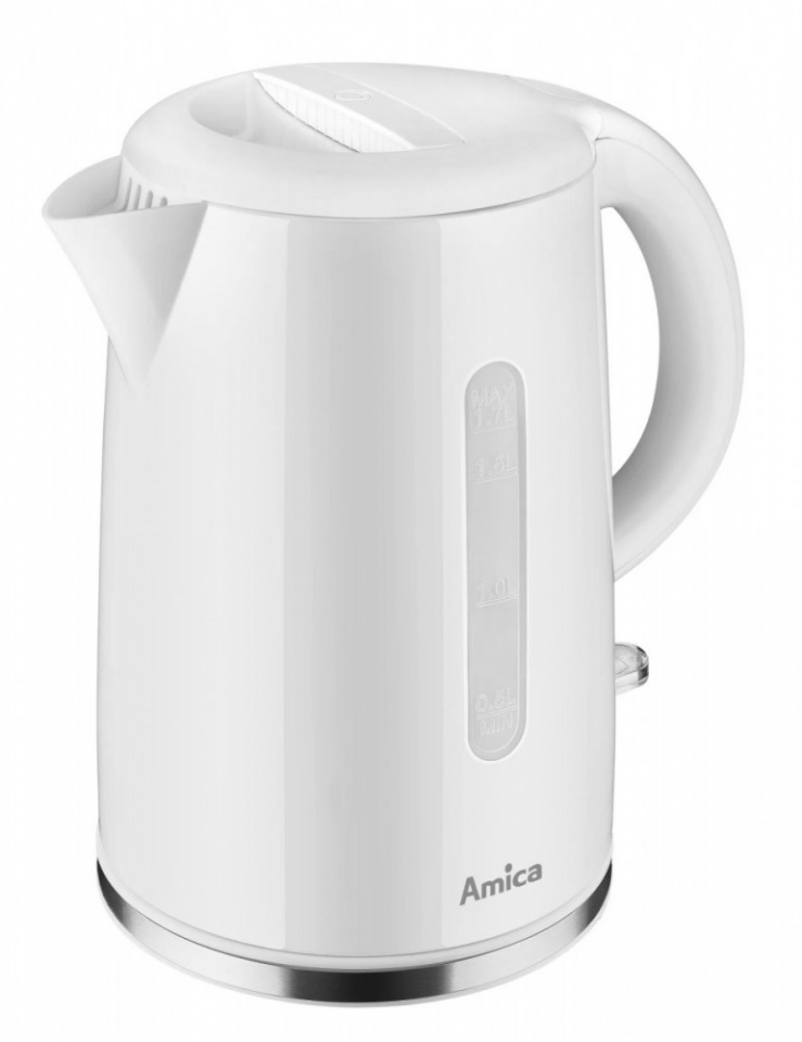 Amica veekeetja KF1001 Electric Kettle, 1,7L, valge