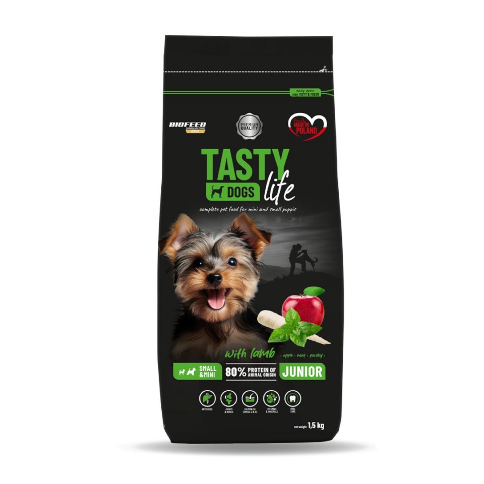 Biofeed kuivtoit koerale Tasty Life Junior Small Lamb, 1,5kg