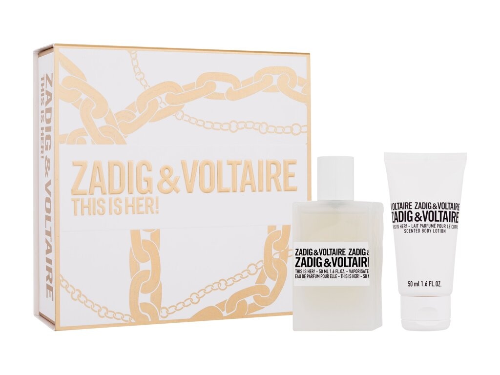 Zadig & Voltaire komplekt This is Her! 50ml + Body Lotion 50ml, naistele