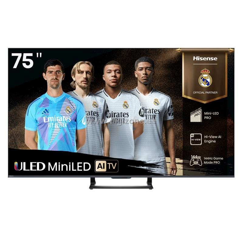 75U7Q (189 cm (75 Zoll), schwarz (matt), UltraHD/4K, Mini-LED, Hi-View AI Engine, QLED Colour, 144Hz Panel)